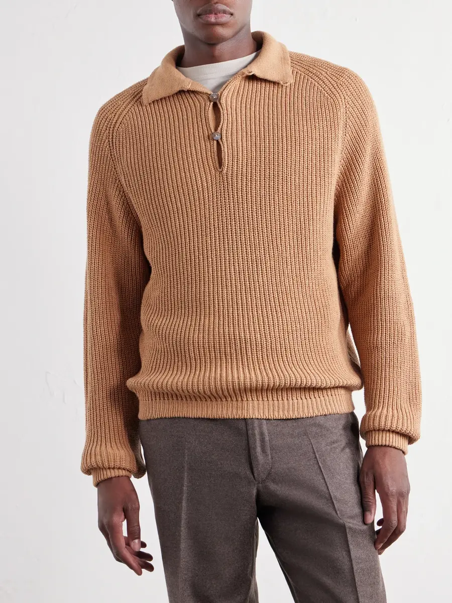 Stòffa Ribbed Foxfibre® Cotton Sweater - Men | Thumbnail 3 Stòffa Ribbed Foxfibre® Cotton Sweater - Men | Thumbnail 3