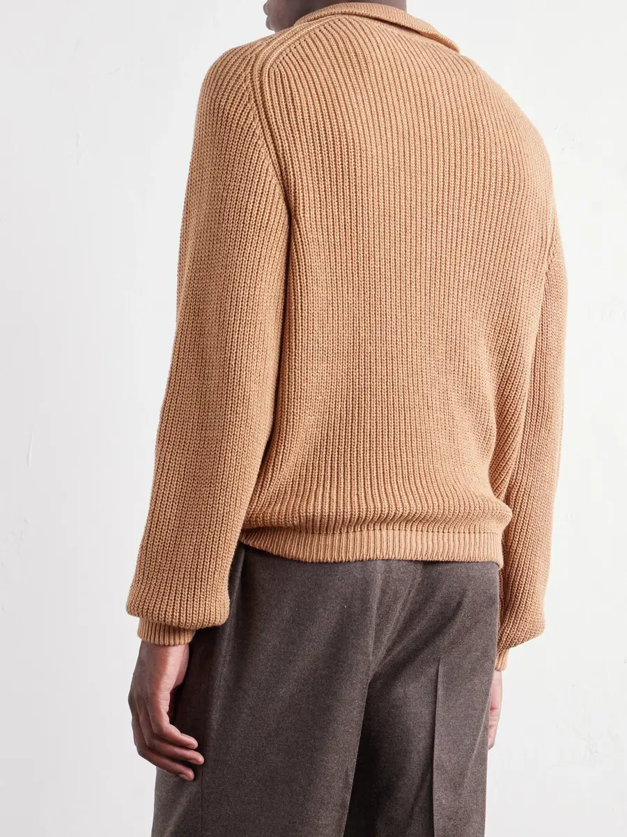 Stòffa Ribbed Foxfibre® Cotton Sweater - Men | Thumbnail 4 Stòffa Ribbed Foxfibre® Cotton Sweater - Men | Thumbnail 4