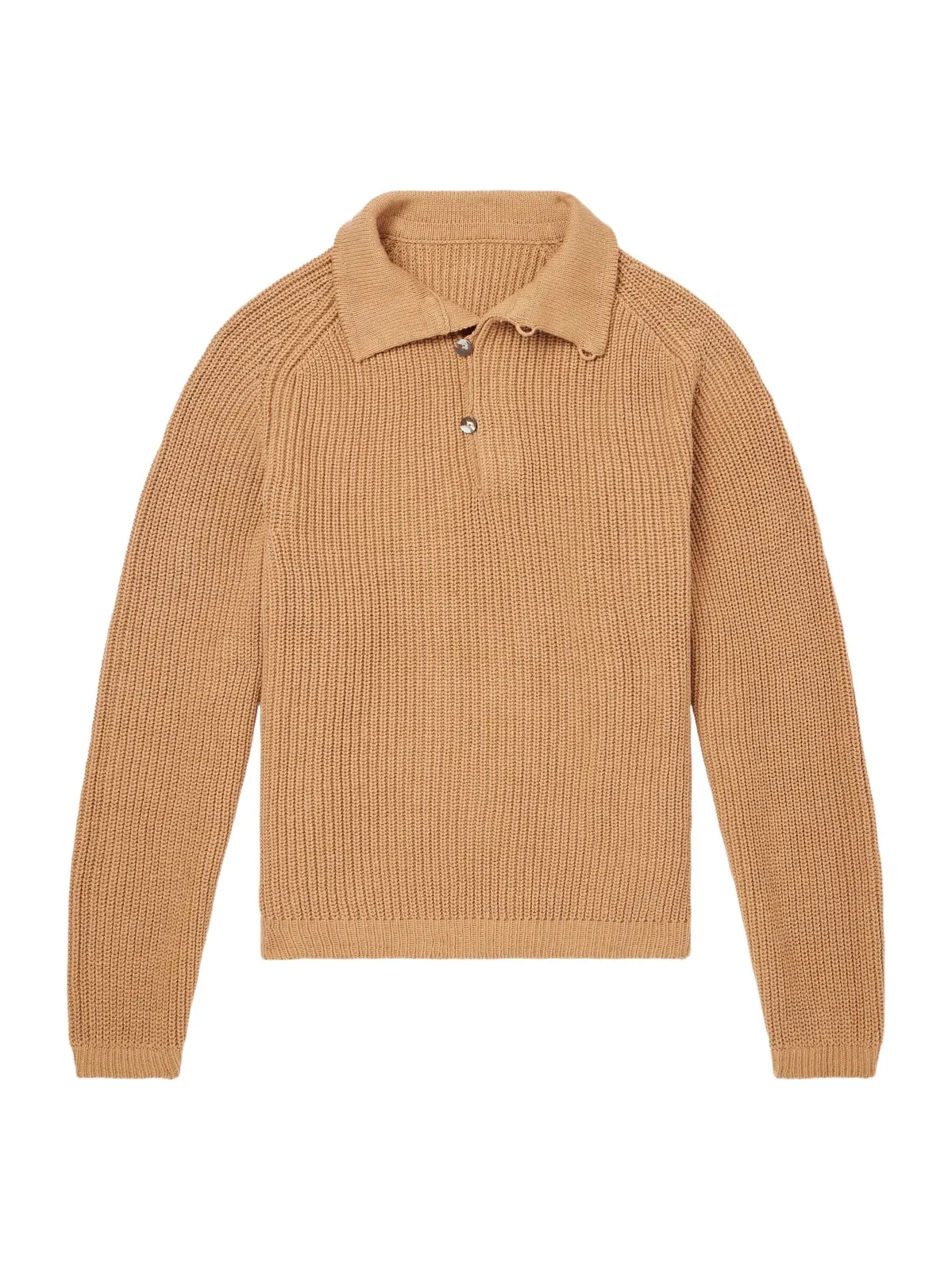 Ribbed Foxfibre® Cotton Sweater - Men Ribbed Foxfibre® Cotton Sweater - Men