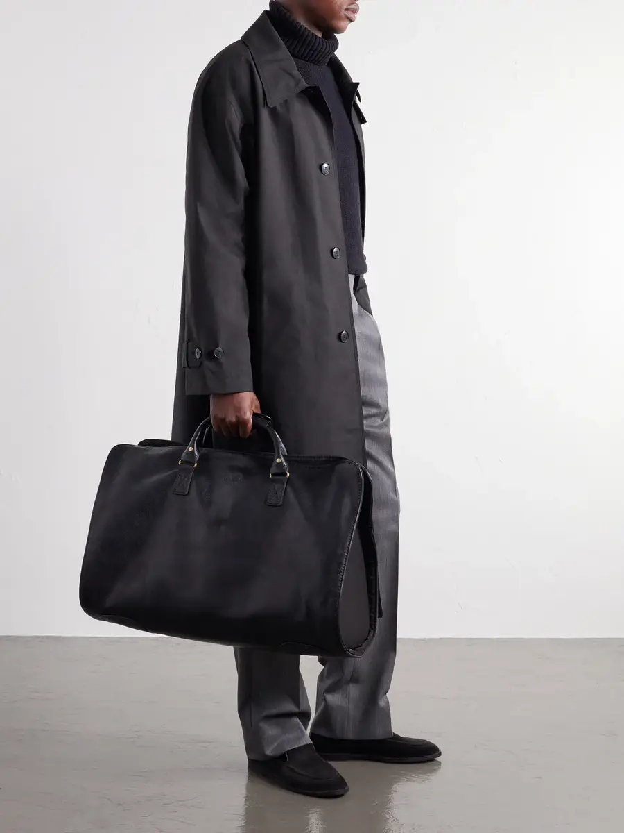 Bennett Winch S.C. Holdall Convertible Full-Grain Leather and Cotton-Twill Weekend Bag - Men | Thumbnail 2 Bennett Winch S.C. Holdall Convertible Full-Grain Leather and Cotton-Twill Weekend Bag - Men | Thumbnail 2
