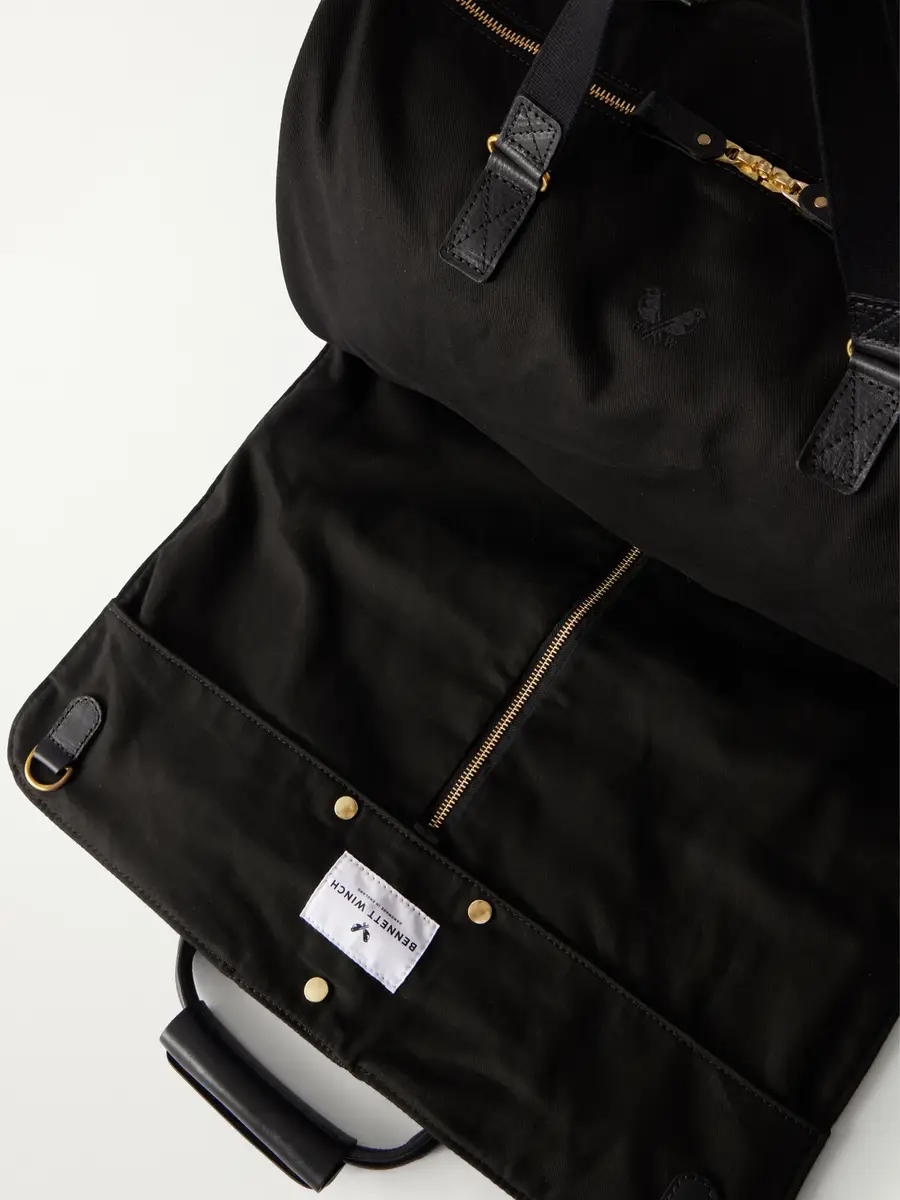 Bennett Winch S.C. Holdall Convertible Full-Grain Leather and Cotton-Twill Weekend Bag - Men | Thumbnail 5 Bennett Winch S.C. Holdall Convertible Full-Grain Leather and Cotton-Twill Weekend Bag - Men | Thumbnail 5