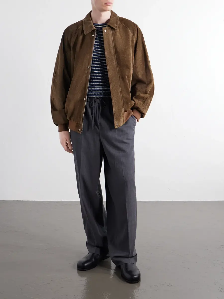 Graphpaper Rib-Trimmed Suede Blouson Jacket - Men | Thumbnail 2 Graphpaper Rib-Trimmed Suede Blouson Jacket - Men | Thumbnail 2