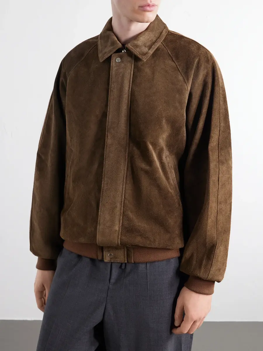 Graphpaper Rib-Trimmed Suede Blouson Jacket - Men | Thumbnail 3 Graphpaper Rib-Trimmed Suede Blouson Jacket - Men | Thumbnail 3