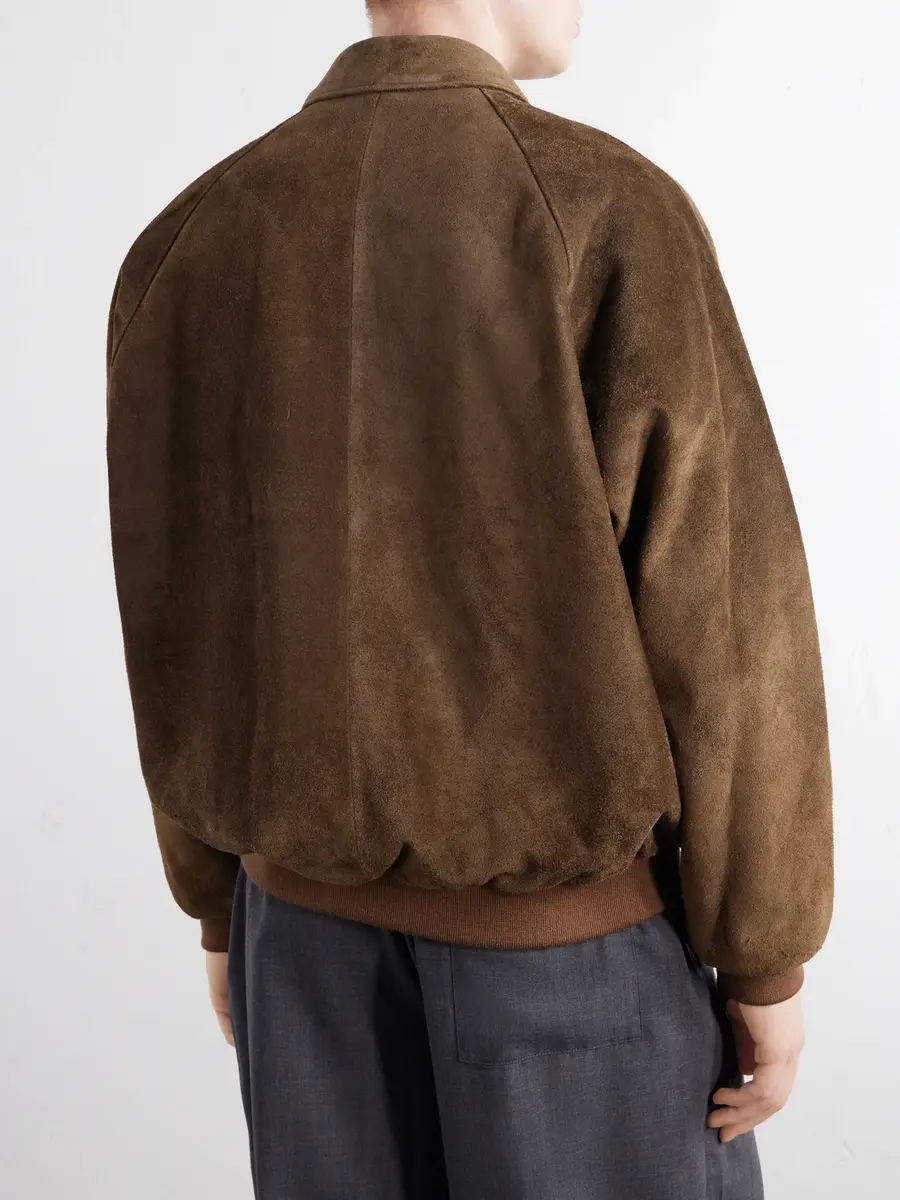 Graphpaper Rib-Trimmed Suede Blouson Jacket - Men | Thumbnail 4 Graphpaper Rib-Trimmed Suede Blouson Jacket - Men | Thumbnail 4