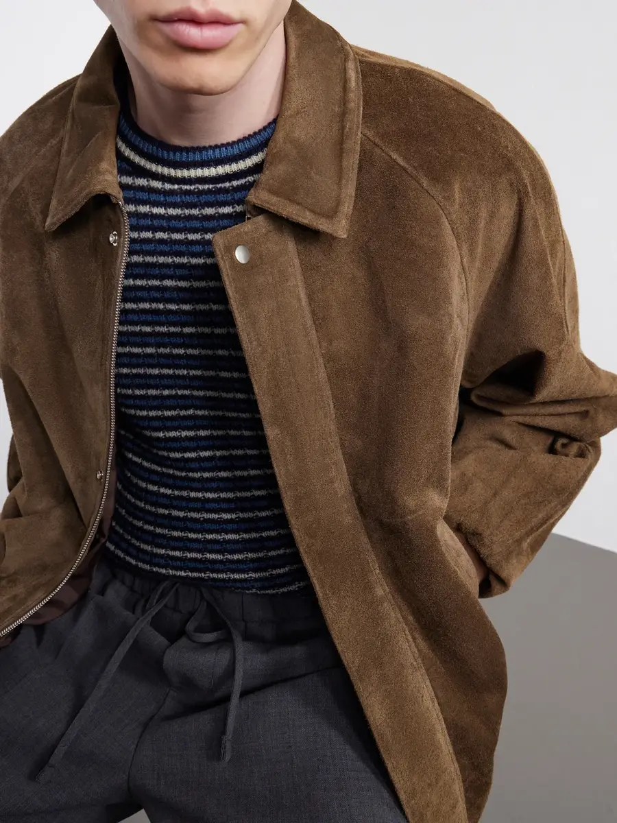 Graphpaper Rib-Trimmed Suede Blouson Jacket - Men | Thumbnail 5 Graphpaper Rib-Trimmed Suede Blouson Jacket - Men | Thumbnail 5