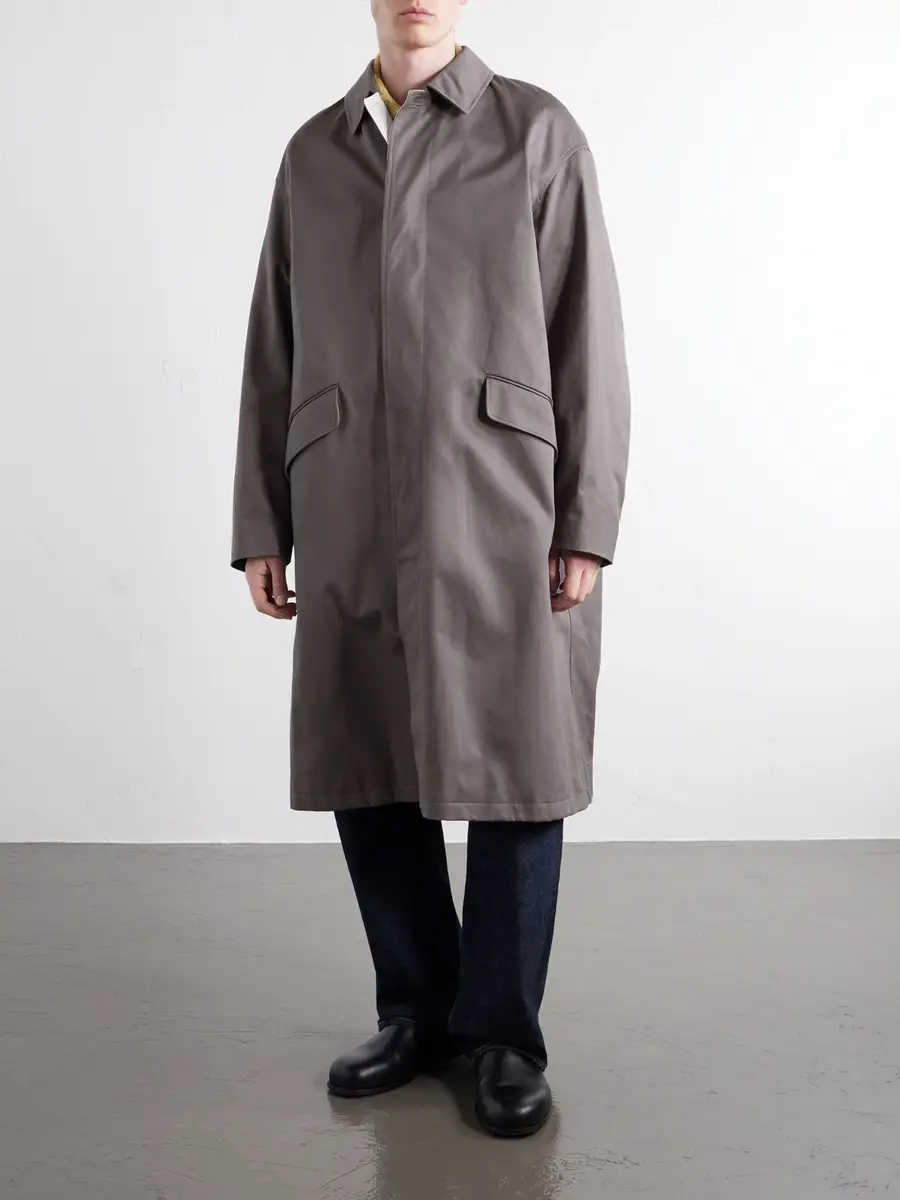 Graphpaper Railway Cotton-Twill Trench Coat - Men | Thumbnail 3 Graphpaper Railway Cotton-Twill Trench Coat - Men | Thumbnail 3