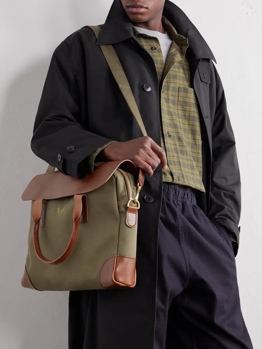 Bennett Winch Leather-Trimmed Cotton-Twill Briefcase - Men | Thumbnail 3 Bennett Winch Leather-Trimmed Cotton-Twill Briefcase - Men | Thumbnail 3