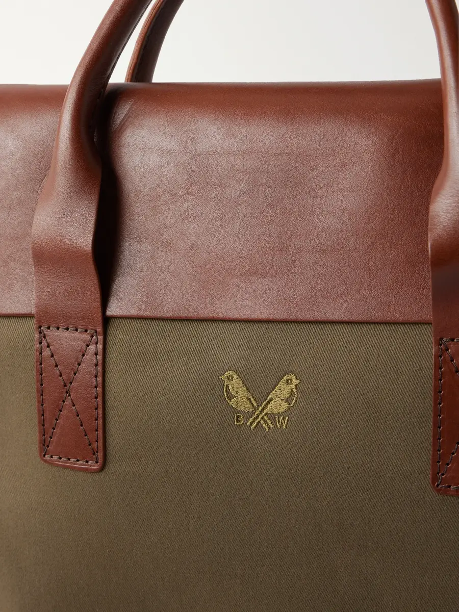 Bennett Winch Leather-Trimmed Cotton-Twill Briefcase - Men | Thumbnail 5 Bennett Winch Leather-Trimmed Cotton-Twill Briefcase - Men | Thumbnail 5