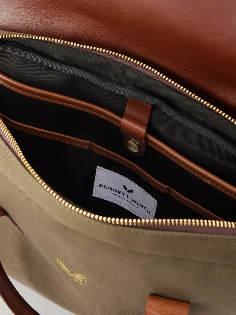 Bennett Winch Leather-Trimmed Cotton-Twill Briefcase - Men | Thumbnail 6 Bennett Winch Leather-Trimmed Cotton-Twill Briefcase - Men | Thumbnail 6