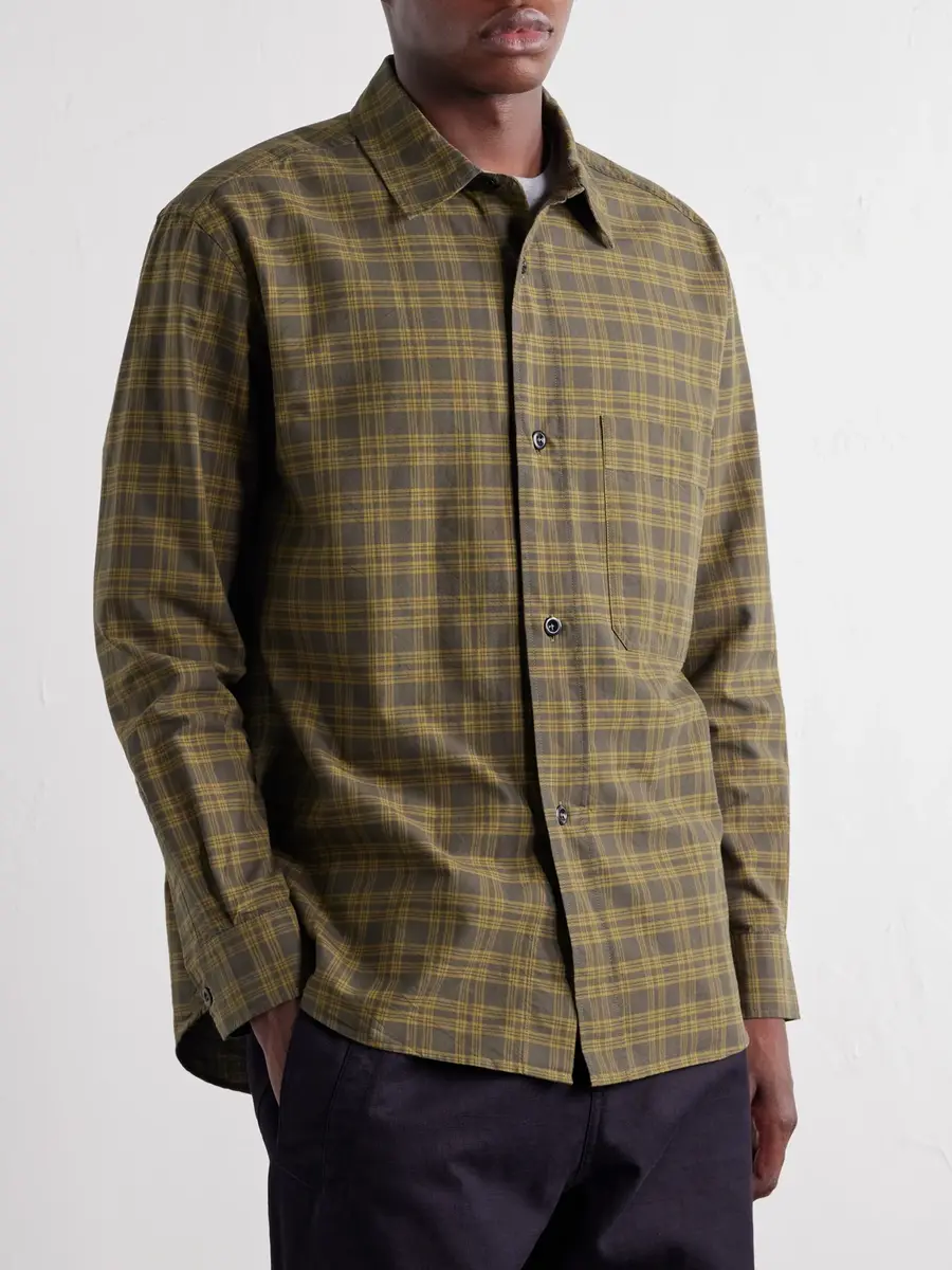 Margaret Howell The Basic Checked Cotton-Poplin Shirt - Men | Thumbnail 3 Margaret Howell The Basic Checked Cotton-Poplin Shirt - Men | Thumbnail 3