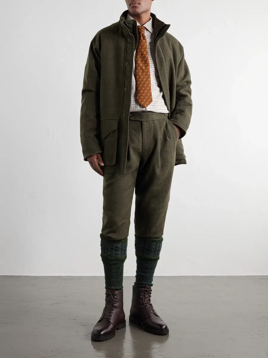 Purdey Checked Wool-Tweed Field Coat - Men | Thumbnail 2 Purdey Checked Wool-Tweed Field Coat - Men | Thumbnail 2