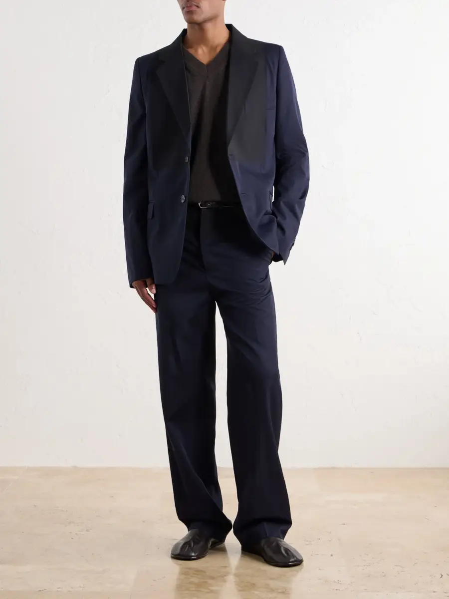 Maison Margiela Two-Tone Virgin Wool-Twill Blazer - Men | Thumbnail 2 Maison Margiela Two-Tone Virgin Wool-Twill Blazer - Men | Thumbnail 2