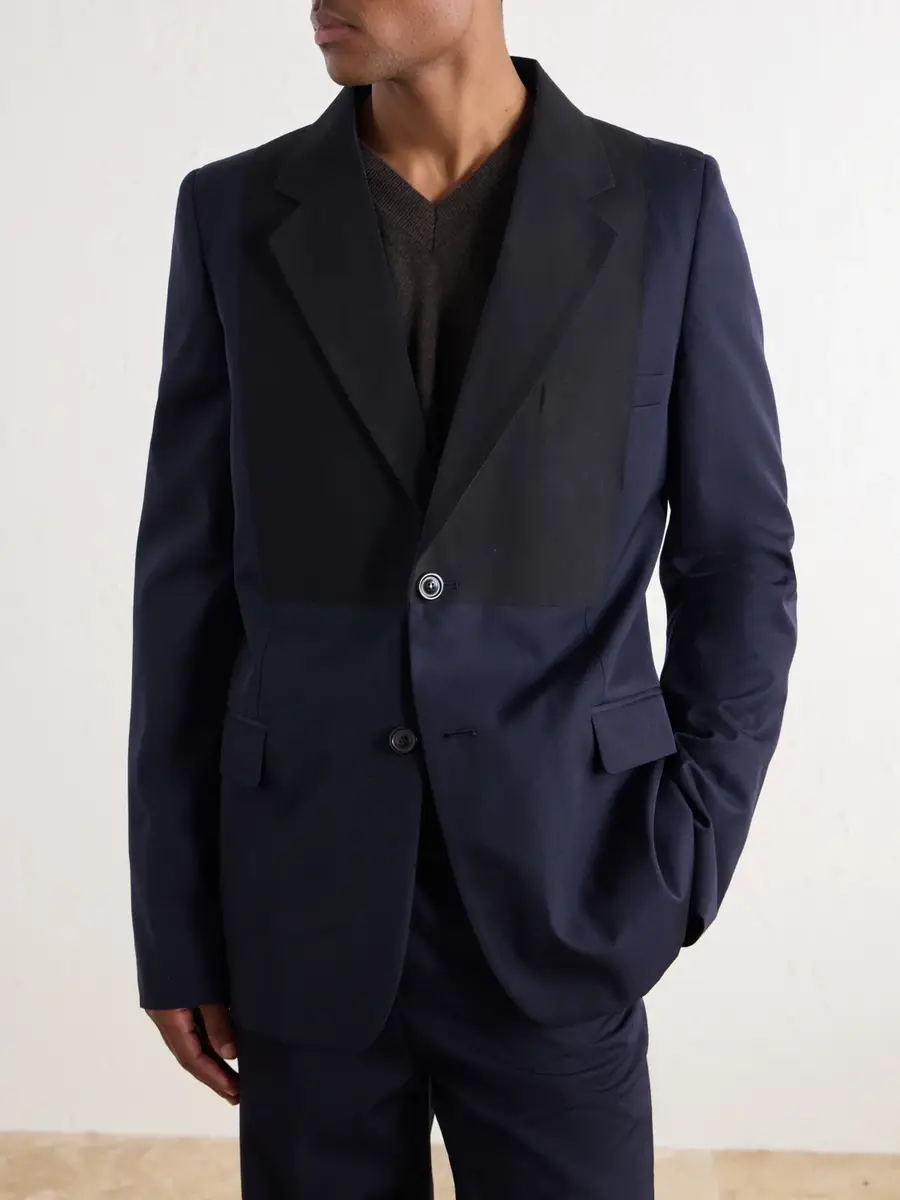Maison Margiela Two-Tone Virgin Wool-Twill Blazer - Men | Thumbnail 3 Maison Margiela Two-Tone Virgin Wool-Twill Blazer - Men | Thumbnail 3