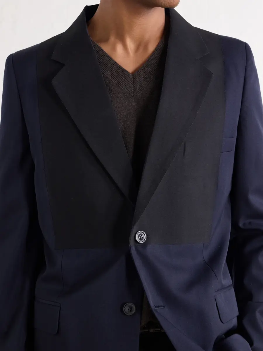 Maison Margiela Two-Tone Virgin Wool-Twill Blazer - Men | Thumbnail 5 Maison Margiela Two-Tone Virgin Wool-Twill Blazer - Men | Thumbnail 5