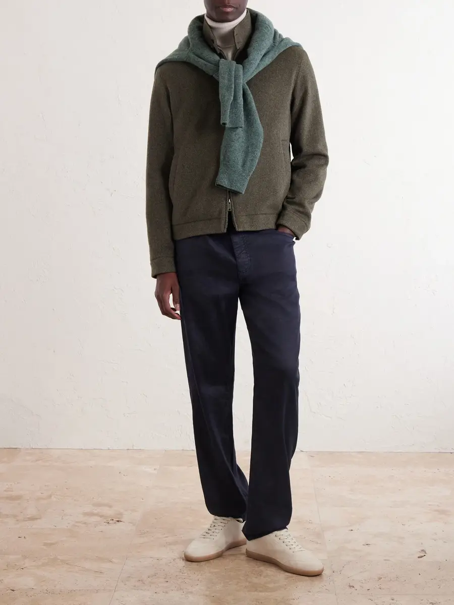 Zegna Wool and Cashmere-Blend Blouson Jacket - Men | Thumbnail 2 Zegna Wool and Cashmere-Blend Blouson Jacket - Men | Thumbnail 2