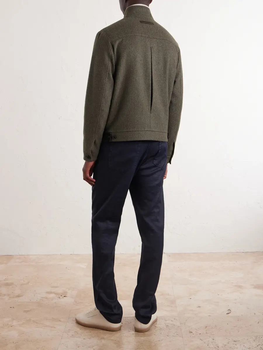 Zegna Wool and Cashmere-Blend Blouson Jacket - Men | Thumbnail 4 Zegna Wool and Cashmere-Blend Blouson Jacket - Men | Thumbnail 4