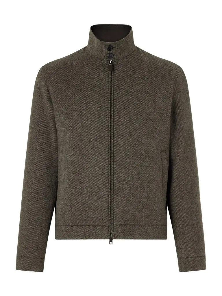 Wool and Cashmere-Blend Blouson Jacket - Men Wool and Cashmere-Blend Blouson Jacket - Men