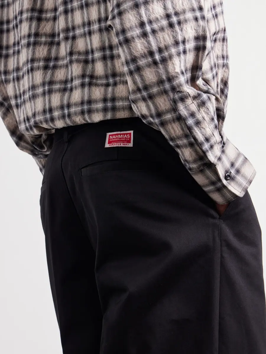 Nahmias Volume Wide-Leg Pleated Cotton Trousers - Men | Thumbnail 5