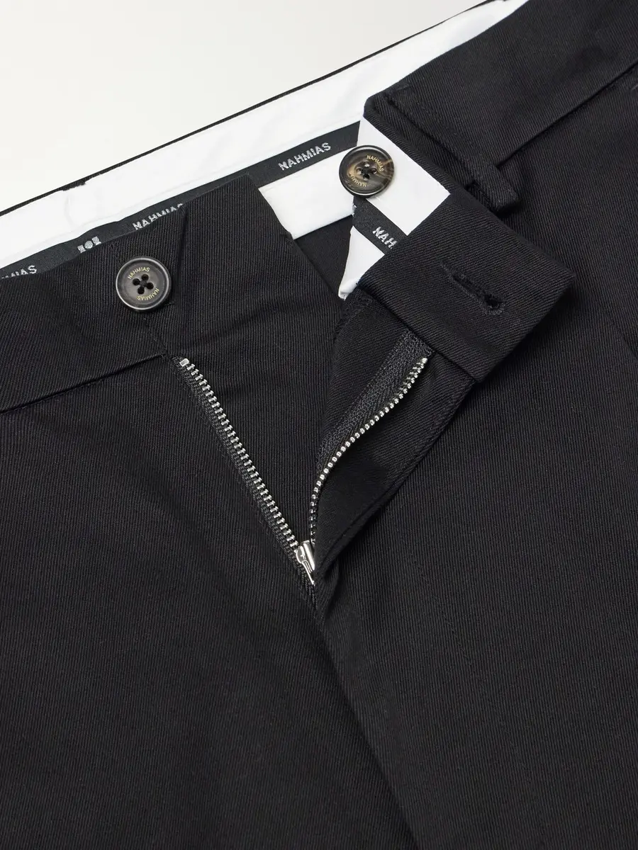 Nahmias Volume Wide-Leg Pleated Cotton Trousers - Men | Thumbnail 6