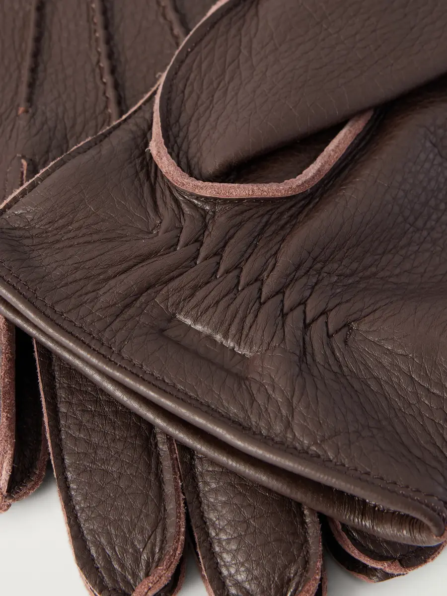 Zegna Logo-Embossed Full-Grain Leather Gloves - Men | Thumbnail 2 Zegna Logo-Embossed Full-Grain Leather Gloves - Men | Thumbnail 2