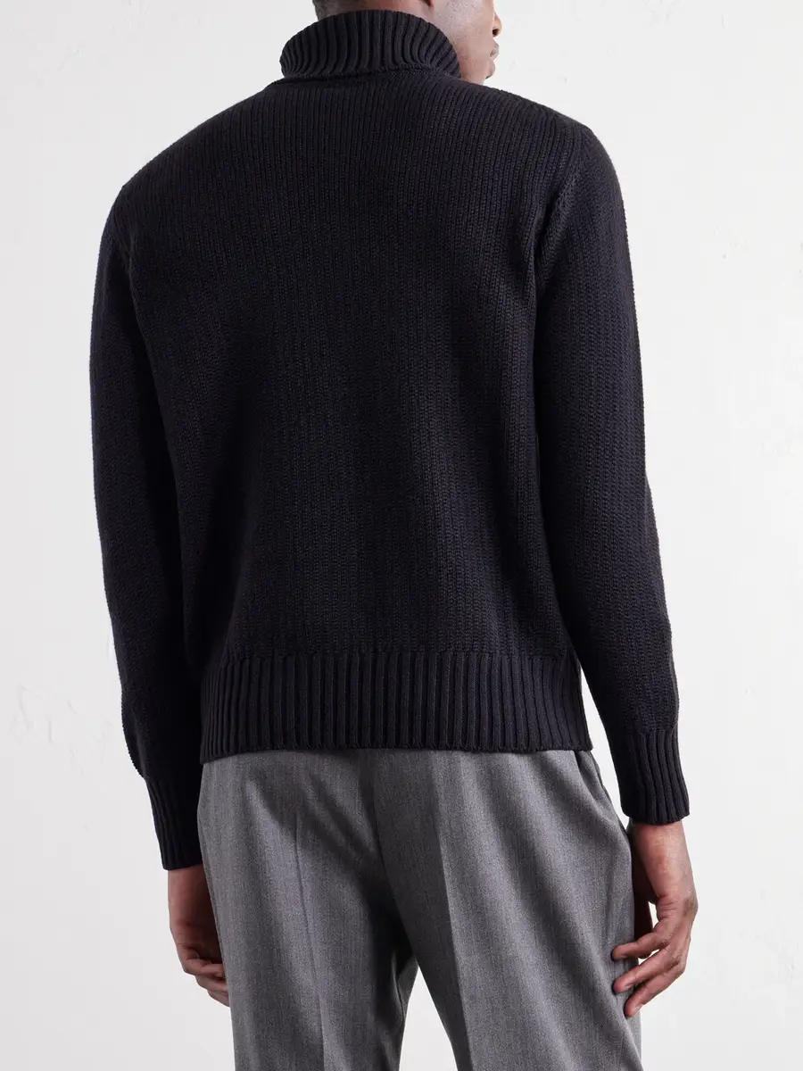 Stòffa Ribbed Cashmere Rollneck Sweater - Men | Thumbnail 4