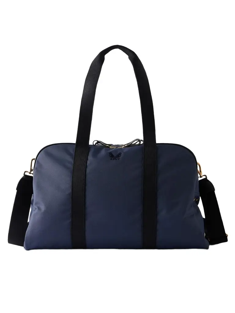 Sport Holdall Leather-Trimmed Cotton-Canvas Weekend Bag - Men