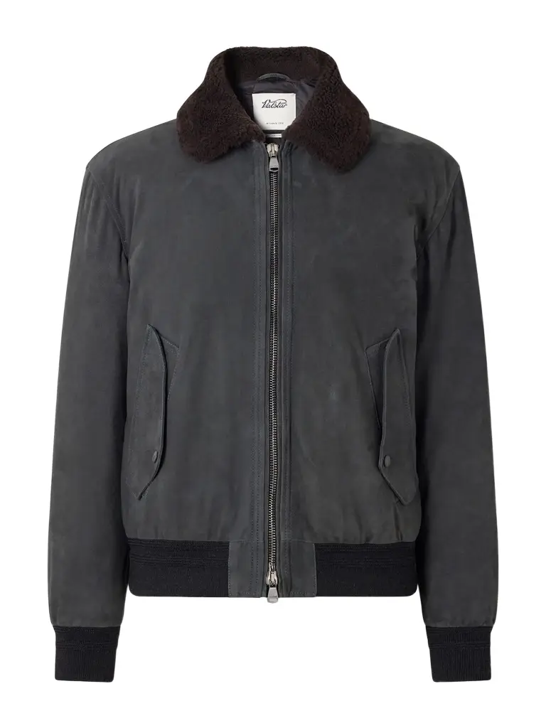 Valstar Cudden Plush-Trimmed Suede Down Jacket - Men