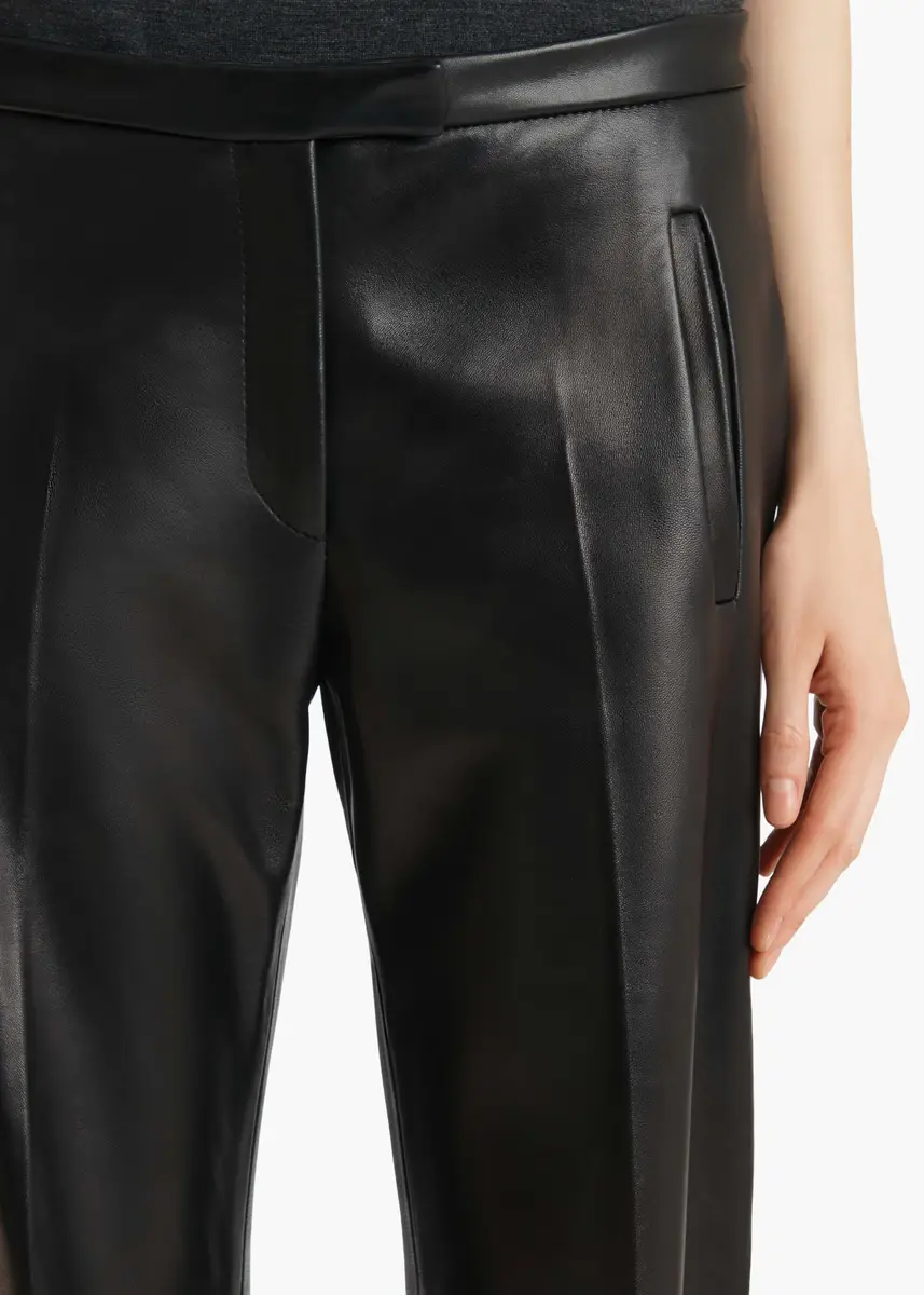 Khaite Miles Pant In Black Leather | Thumbnail 5