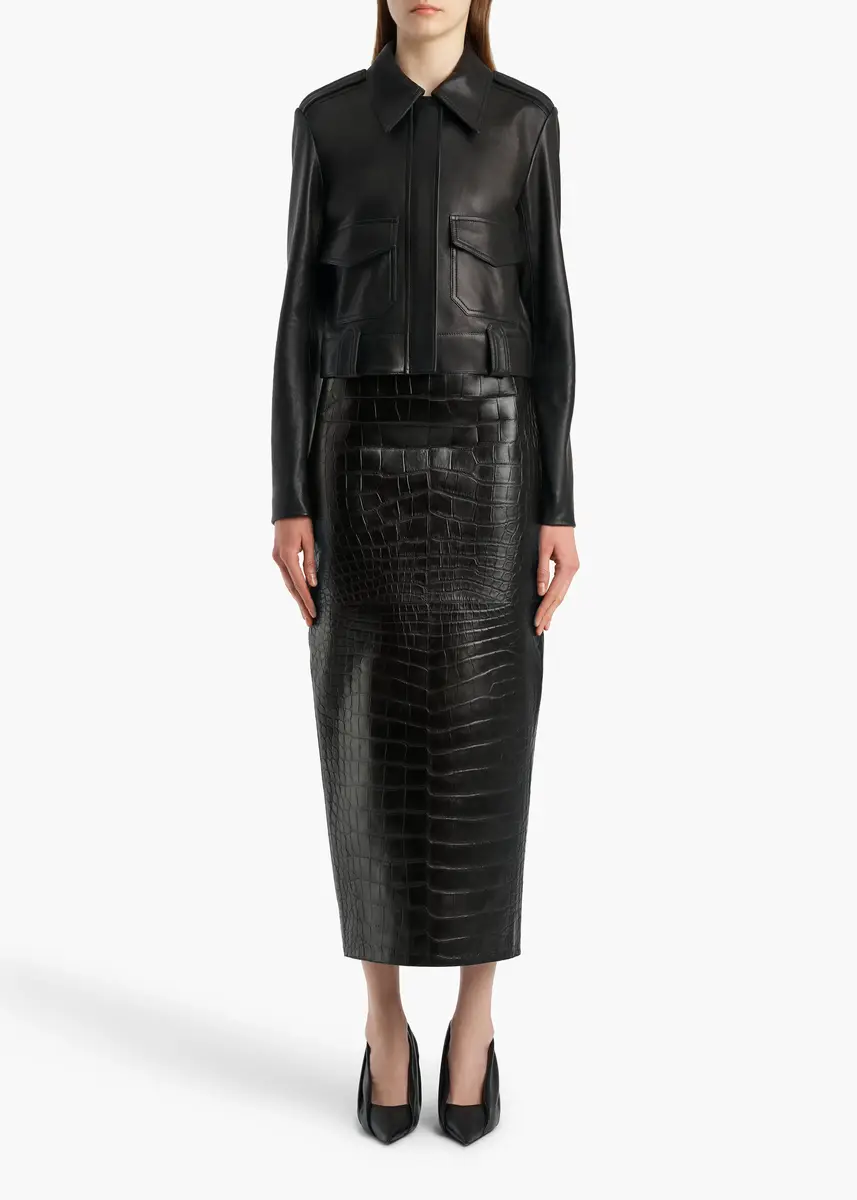 Khaite Amelia Jacket In Black | Thumbnail 2 Khaite Amelia Jacket In Black | Thumbnail 2