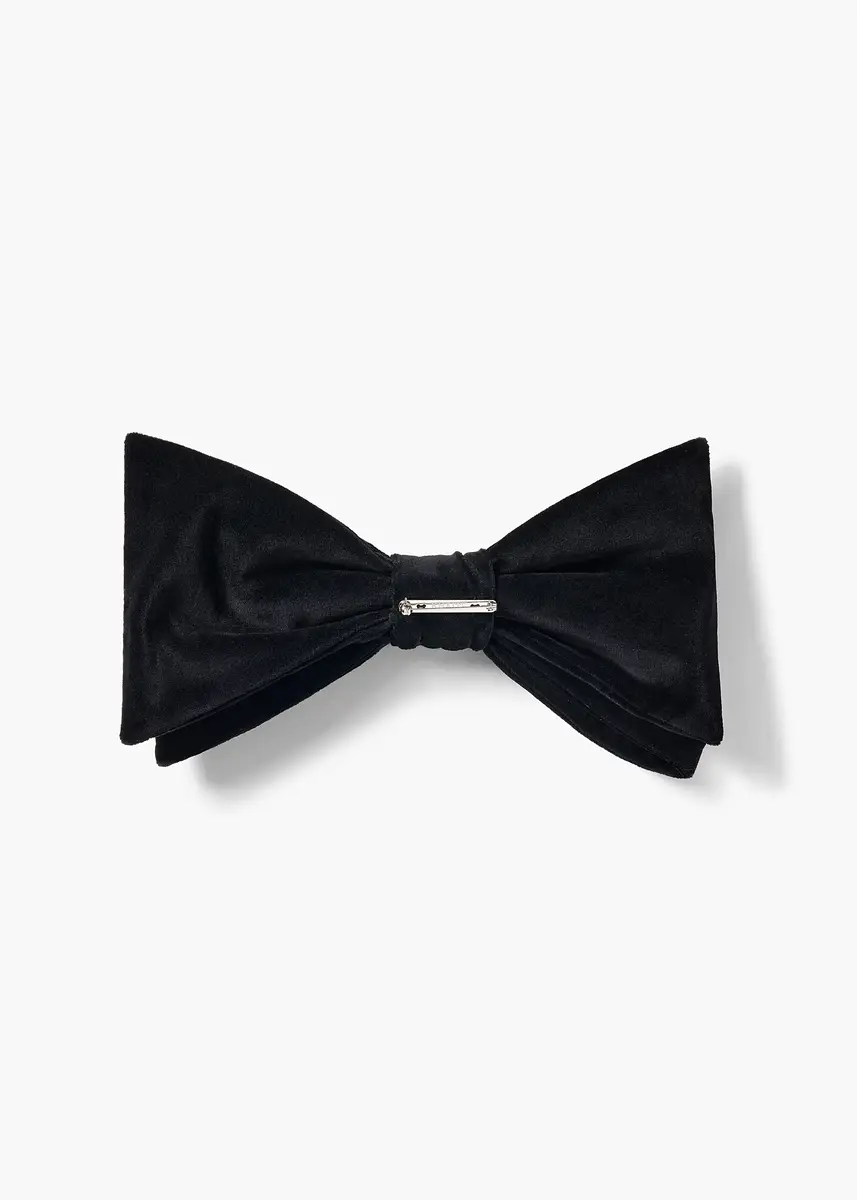 Khaite Enid Bow Brooch In Black | Thumbnail 3