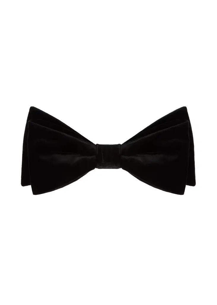 Khaite Enid Bow Brooch In Black