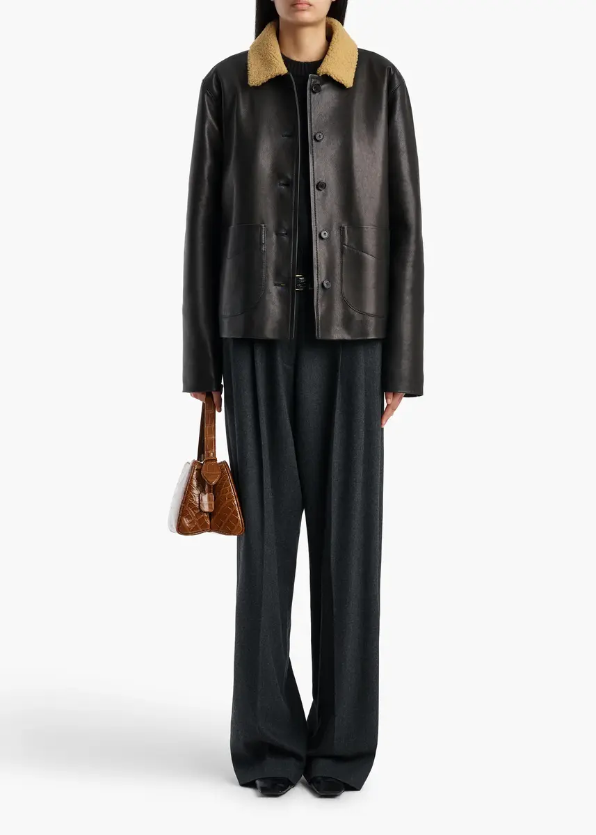 Khaite Wilson Coat In Black | Thumbnail 2 Khaite Wilson Coat In Black | Thumbnail 2