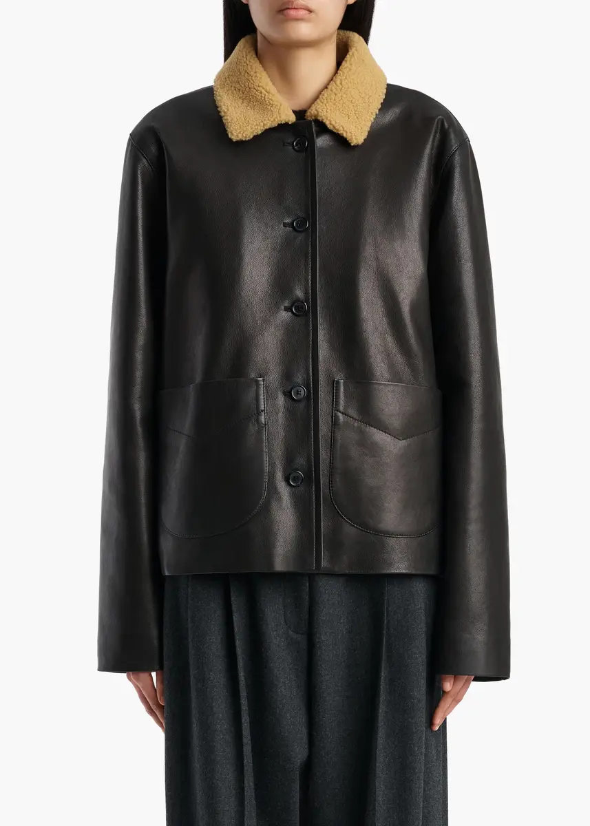 Khaite Wilson Coat In Black | Thumbnail 3 Khaite Wilson Coat In Black | Thumbnail 3