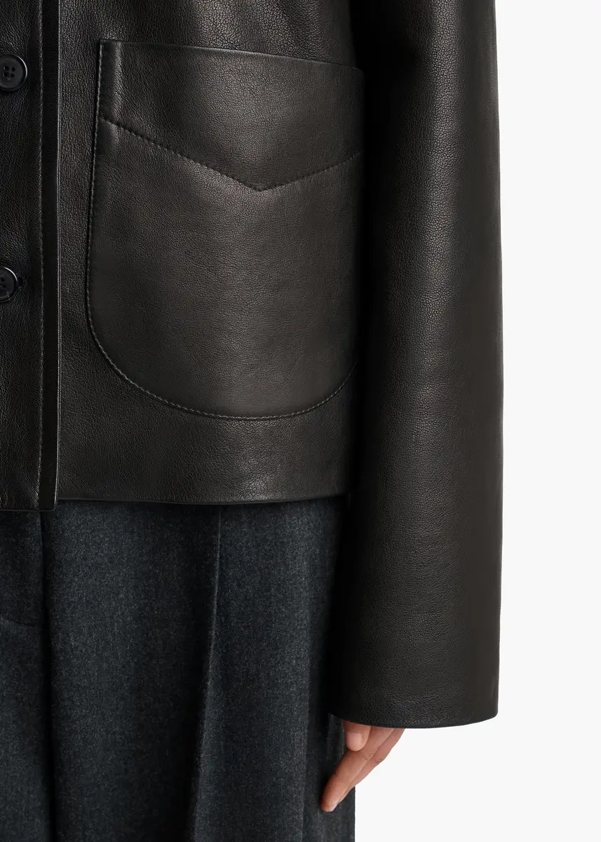 Khaite Wilson Coat In Black | Thumbnail 6 Khaite Wilson Coat In Black | Thumbnail 6