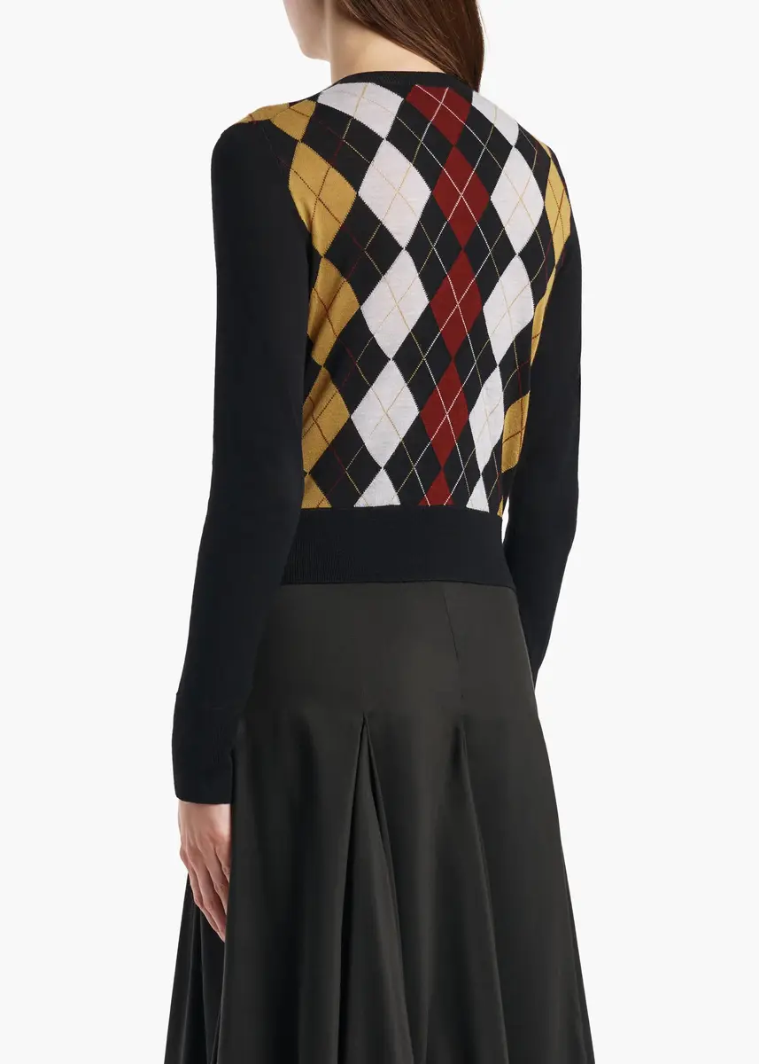 Khaite Rita Cardigan In Black Multi | Thumbnail 4 Khaite Rita Cardigan In Black Multi | Thumbnail 4