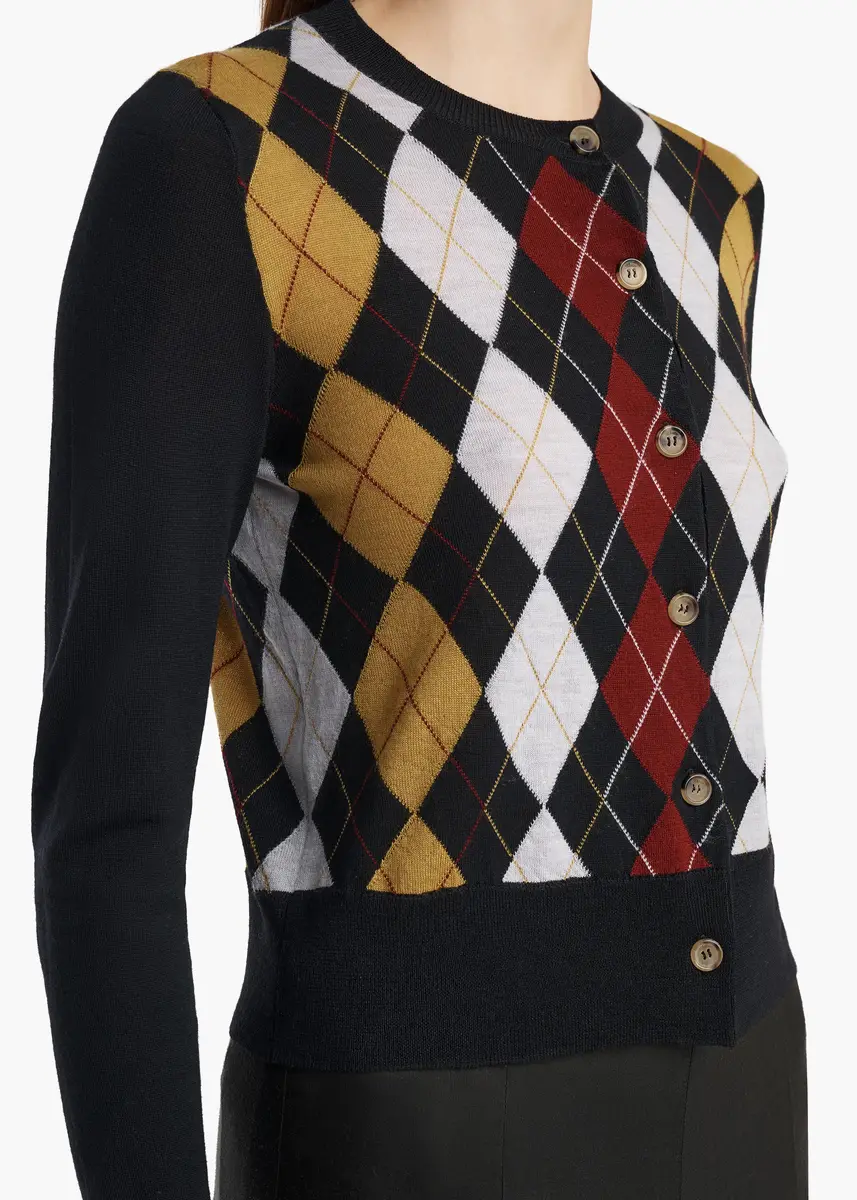 Khaite Rita Cardigan In Black Multi | Thumbnail 5 Khaite Rita Cardigan In Black Multi | Thumbnail 5