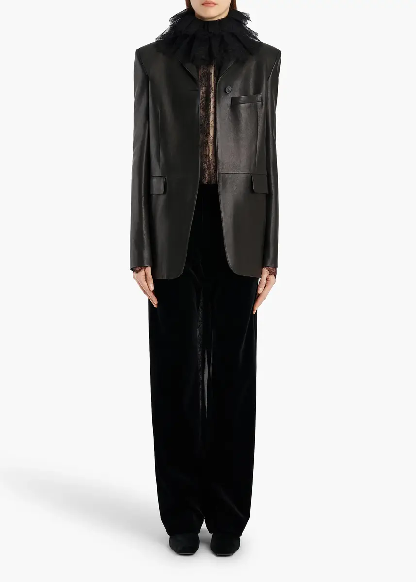 Khaite Sarmine Jacket In Black Leather | Thumbnail 2