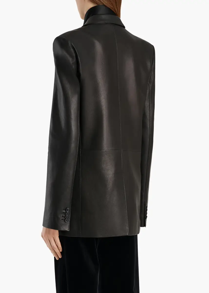 Khaite Sarmine Jacket In Black Leather | Thumbnail 4