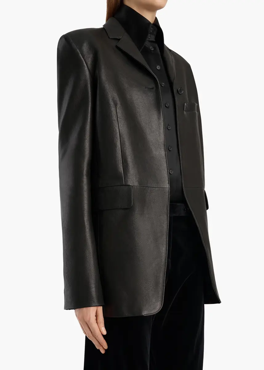 Khaite Sarmine Jacket In Black Leather | Thumbnail 5