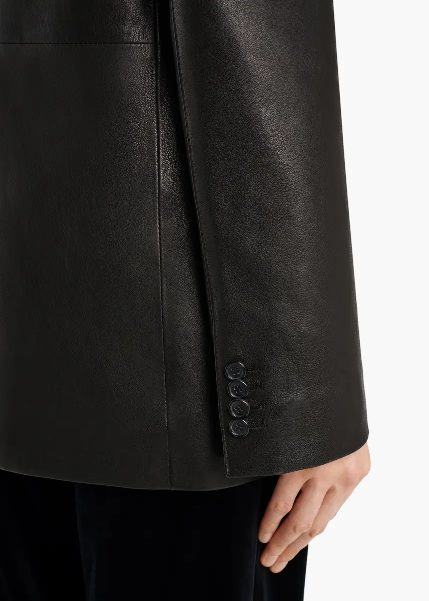 Khaite Sarmine Jacket In Black Leather | Thumbnail 6