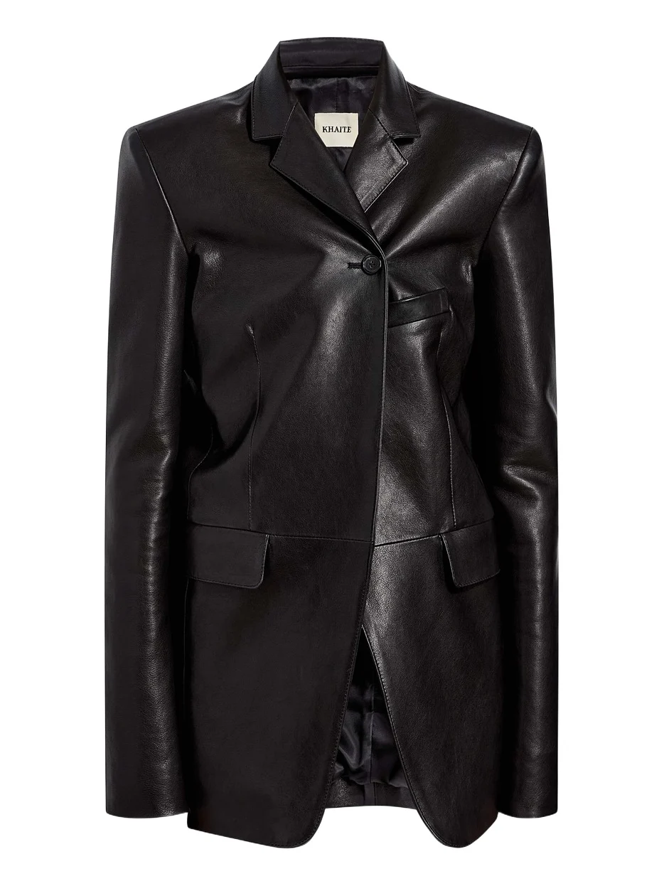 Khaite Sarmine Jacket In Black Leather