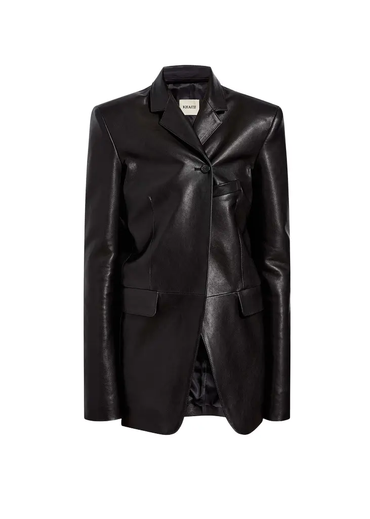 Khaite Sarmine Jacket In Black Leather