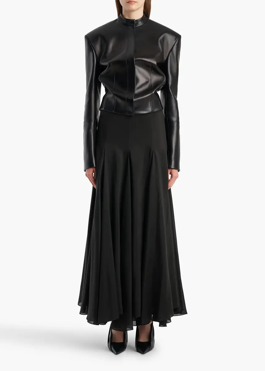 Khaite Yoko Jacket In Black Leather | Thumbnail 2 Khaite Yoko Jacket In Black Leather | Thumbnail 2