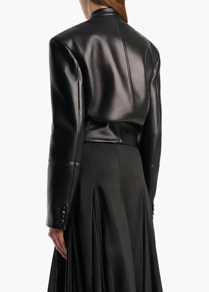 Khaite Yoko Jacket In Black Leather | Thumbnail 4 Khaite Yoko Jacket In Black Leather | Thumbnail 4