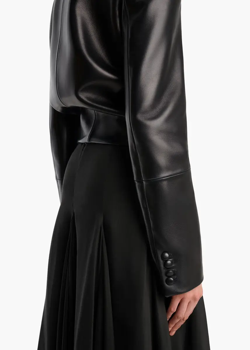 Khaite Yoko Jacket In Black Leather | Thumbnail 6 Khaite Yoko Jacket In Black Leather | Thumbnail 6