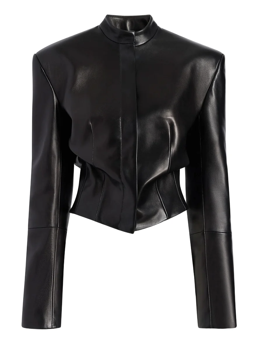 Khaite Yoko Jacket In Black Leather