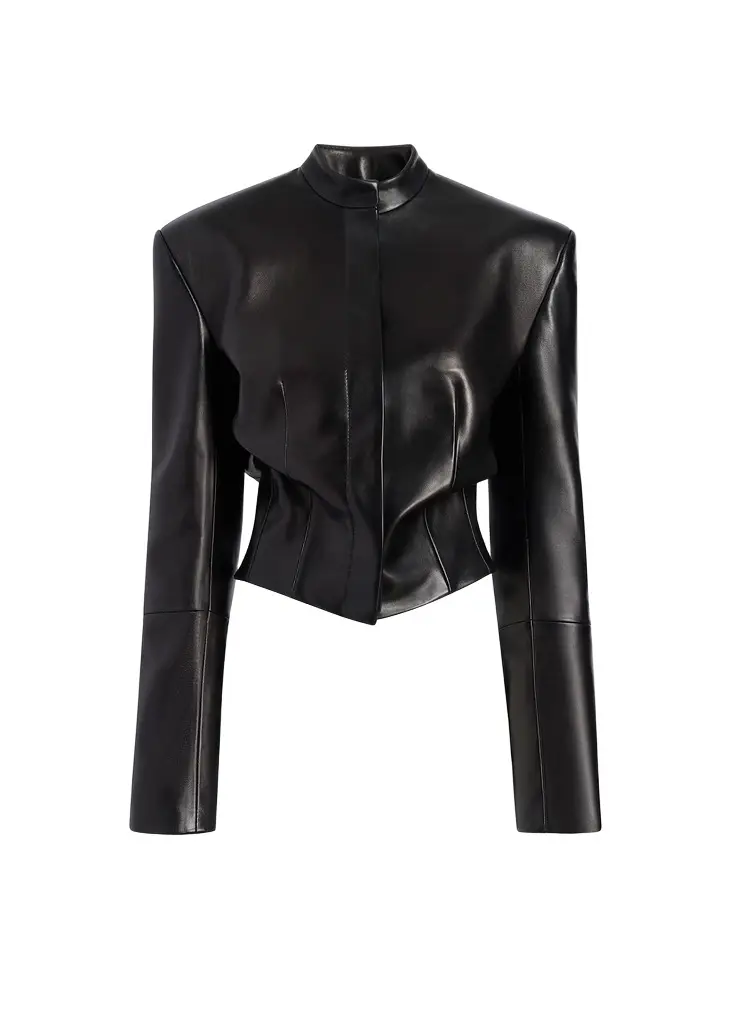 Khaite Yoko Jacket In Black Leather