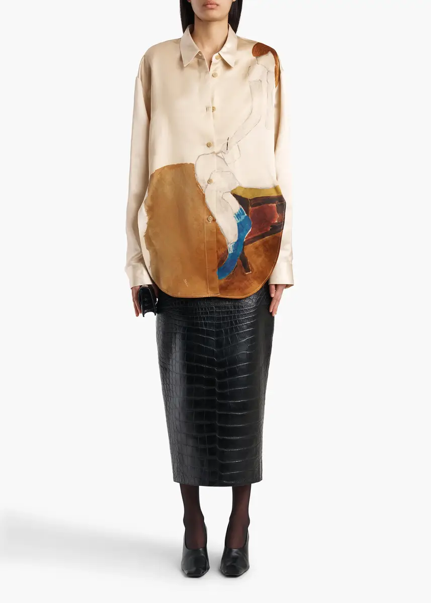 Khaite Goya Top In Lady Print | Thumbnail 2 Khaite Goya Top In Lady Print | Thumbnail 2