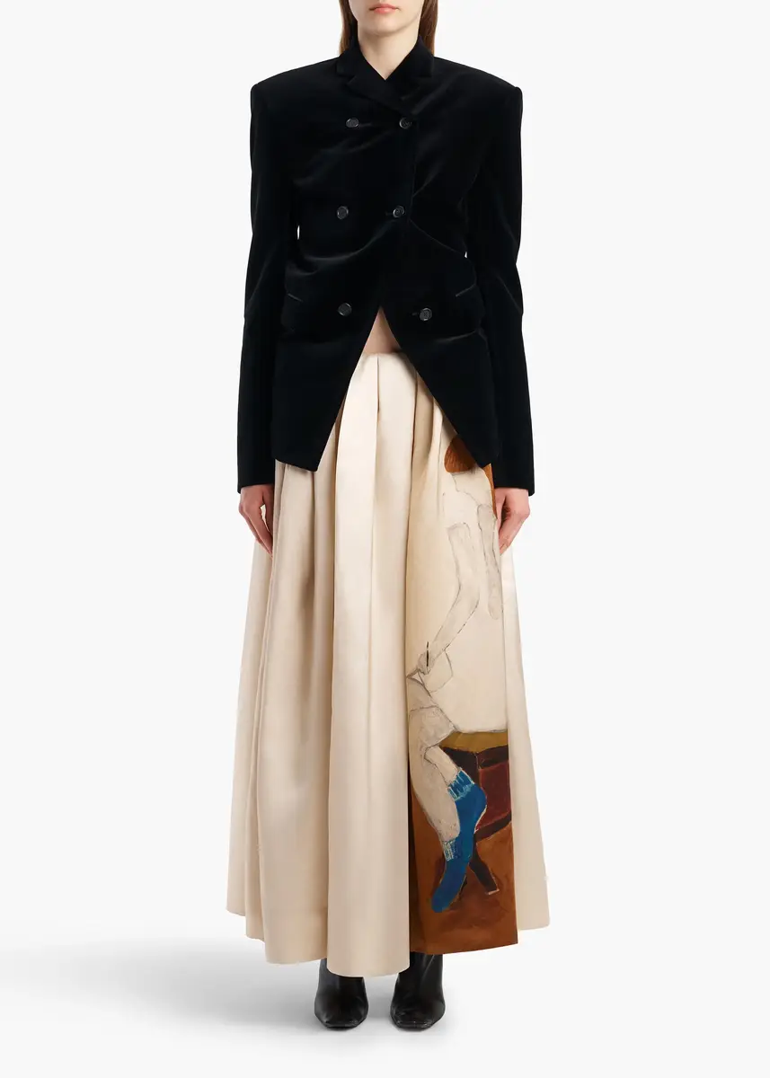 Khaite Adara Skirt In Lady Print | Thumbnail 2 Khaite Adara Skirt In Lady Print | Thumbnail 2
