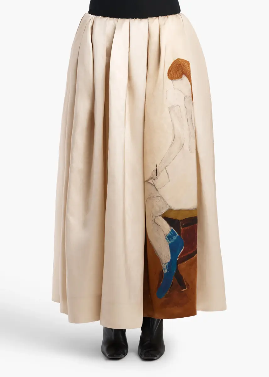 Khaite Adara Skirt In Lady Print | Thumbnail 3 Khaite Adara Skirt In Lady Print | Thumbnail 3